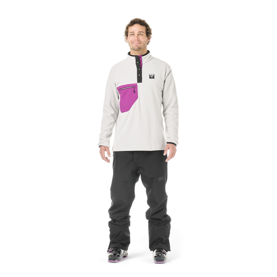 Picture Arcca M 1/4 Fleece Vapor Grey – fronte indossato