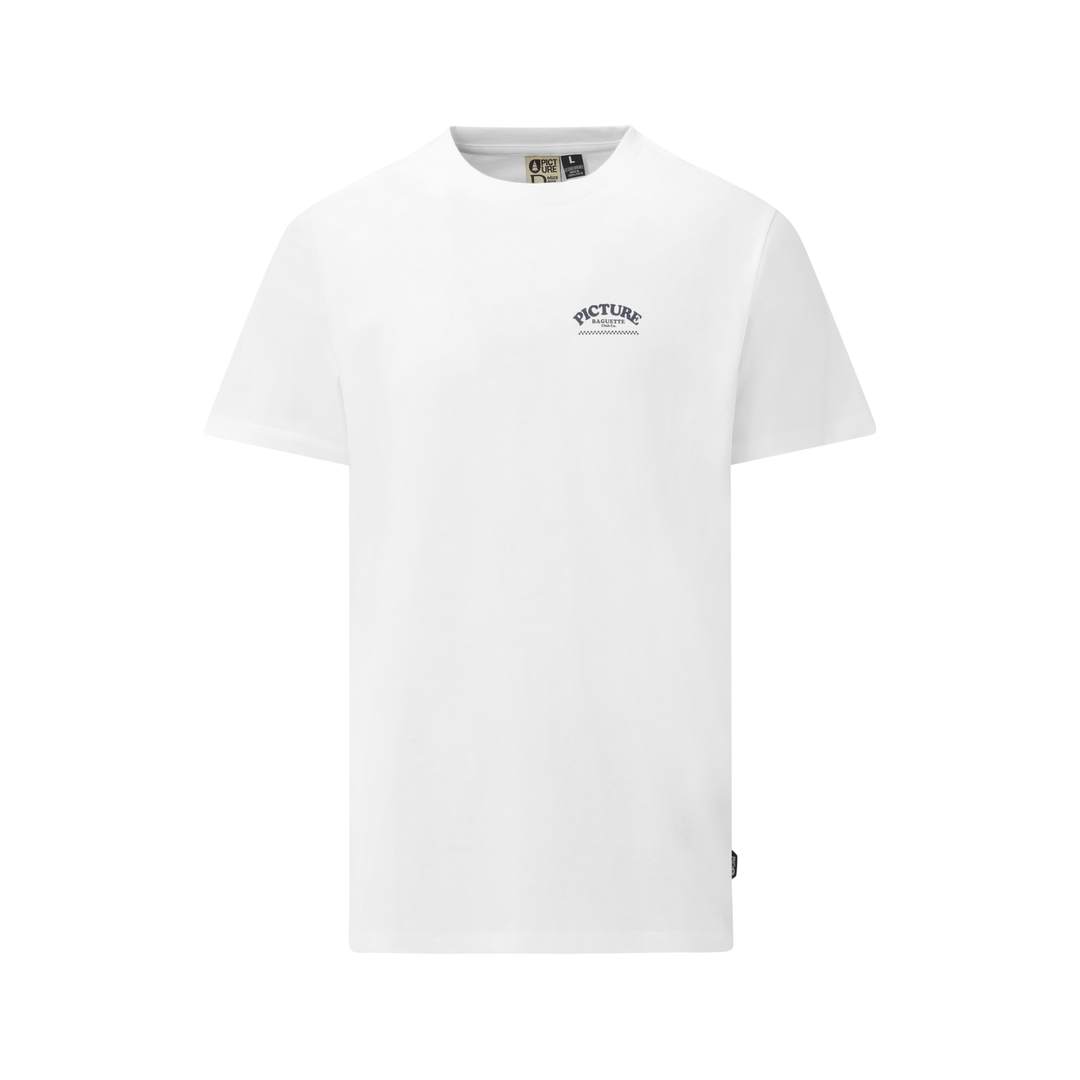 Picture Baguette Club Tee White – fronte su fondo neutro