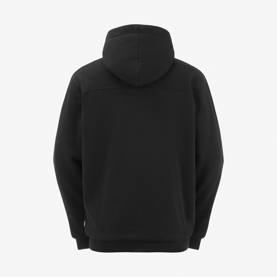 Picture Basement Plush Zip Hoodie Black – retro su fondo neutro