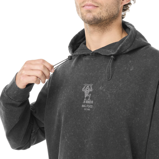Picture Bigfoot Hoodie Black Washed – dettaglio
