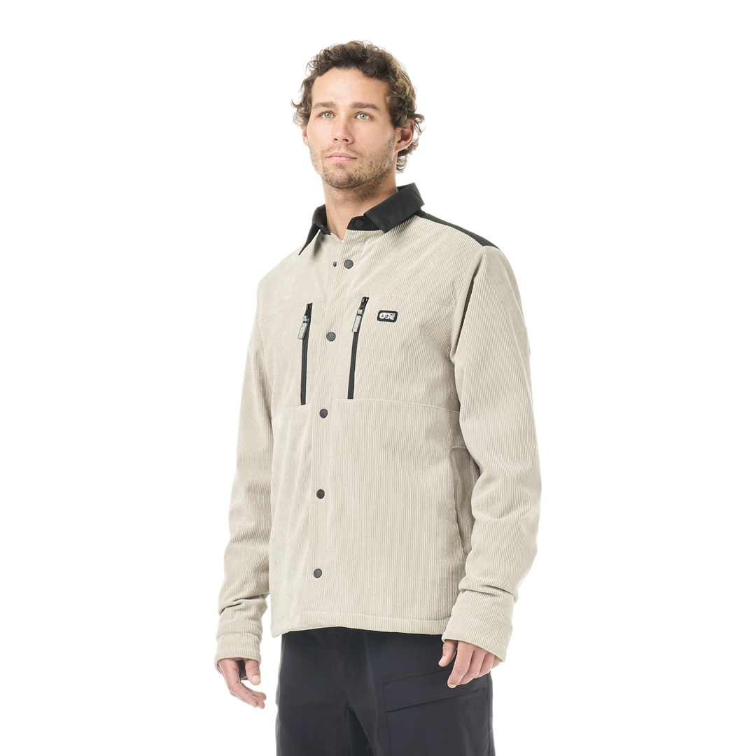 Picture Bmdji Cord Tech Jkt Pure Cashmere – fronte indossato
