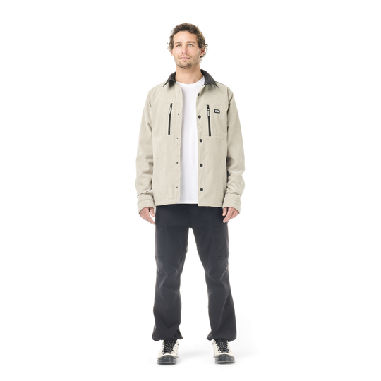 Picture Bmdji Cord Tech Jkt Pure Cashmere – fronte indossato