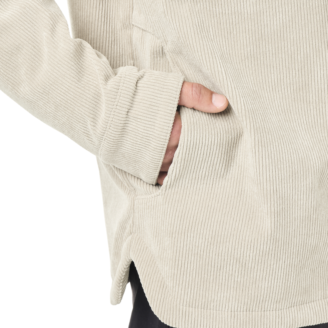 Picture Bmdji Cord Tech Jkt Pure Cashmere – dettaglio