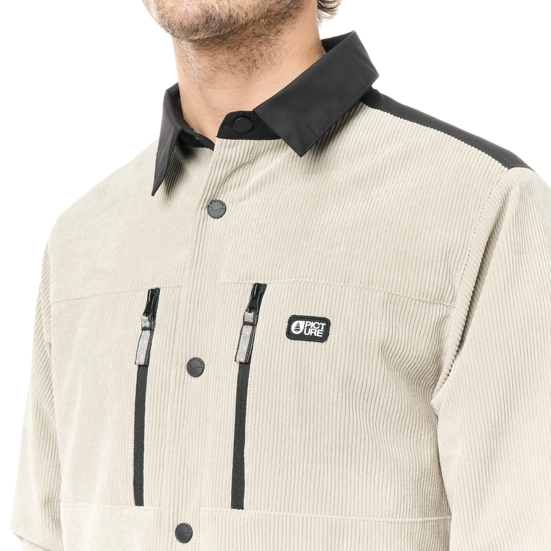 Picture Bmdji Cord Tech Jkt Pure Cashmere – dettaglio