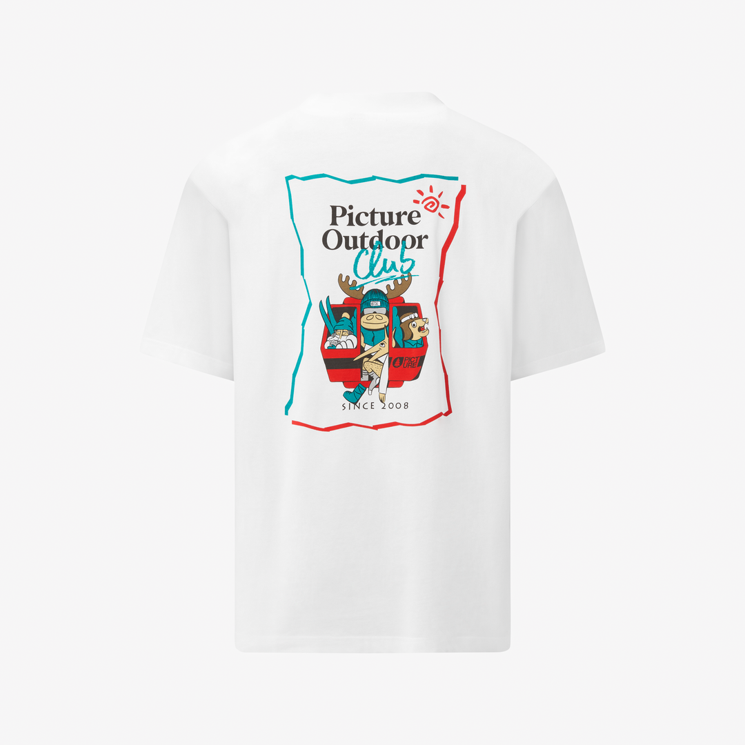 Picture Cabincrew Tee White – retro su fondo neutro