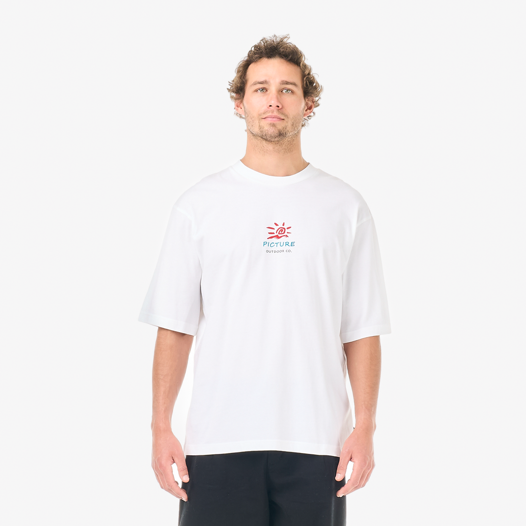 Picture Cabincrew Tee White – fronte indossato
