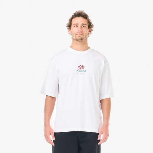 Picture Cabincrew Tee White – fronte indossato