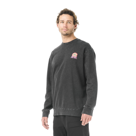 Picture Karo Crew Black Washed – indossato, vista frontale