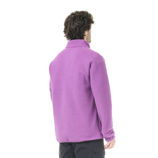 Picture Kimag 1/4 Zip Fleece Bright Magenta – indossato, retro