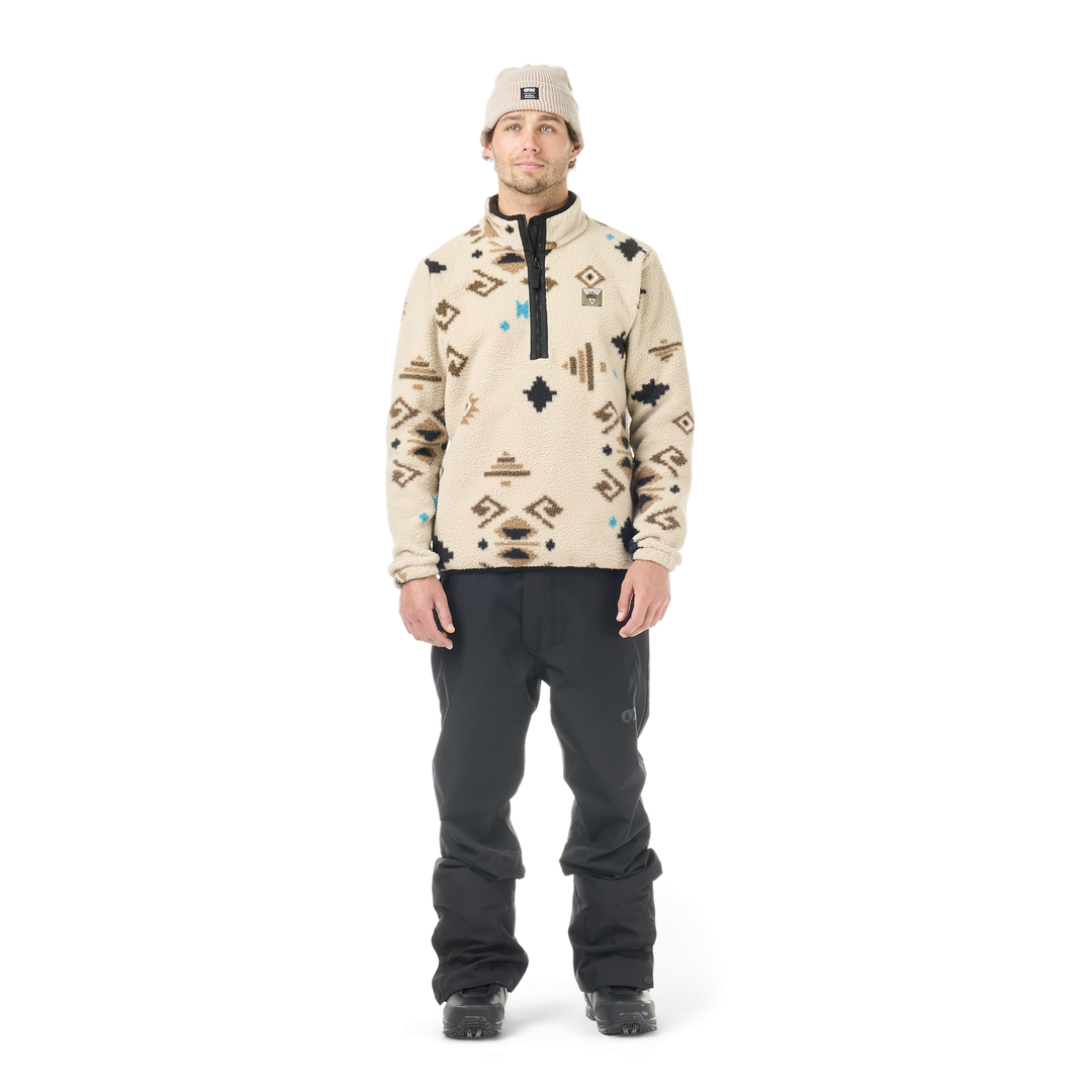 Picture Kimag Printed 1/4 Fleece Emeral Print – indossato, vista frontale