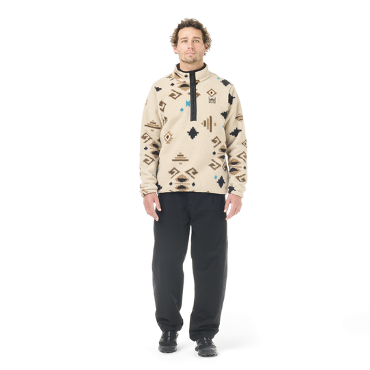 Picture Kimag Printed 1/4 Fleece Emeral Print – indossato, vista frontale