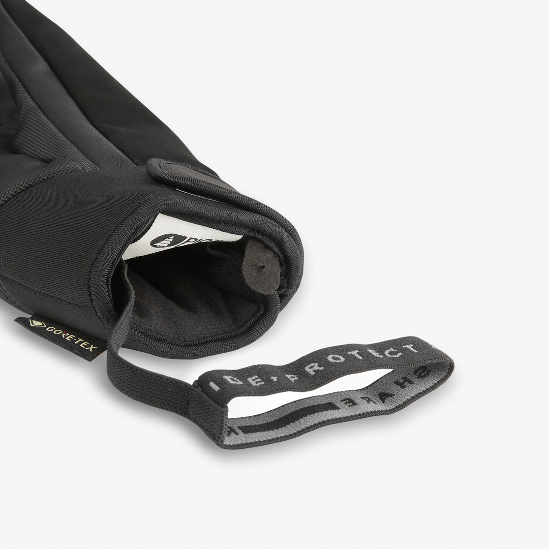 Picture Pioneer GTX W Gloves Black, dettaglio polsino e laccio