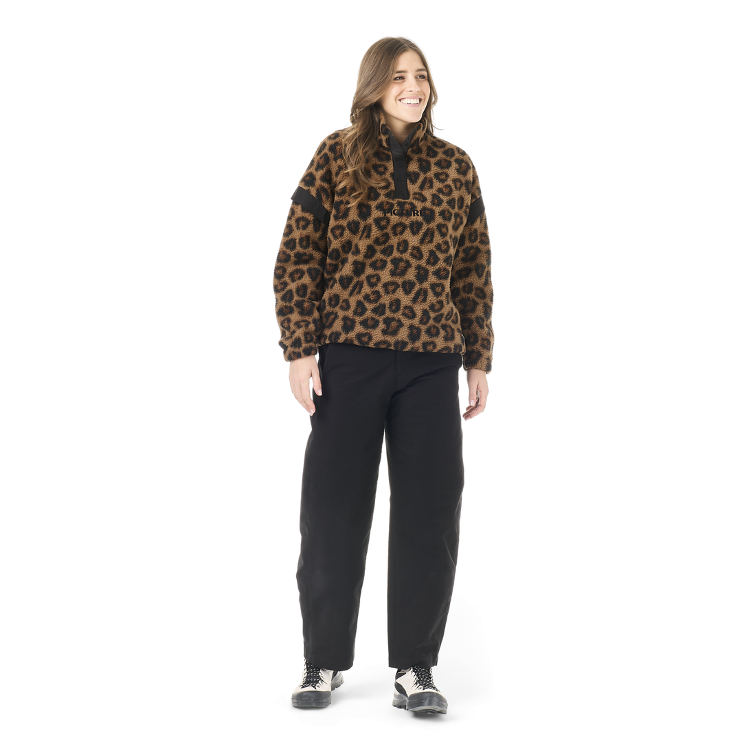 Picture Velora Printed 1/4 Fleece Wild Spot Print, indossato intero