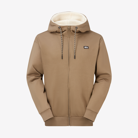 Picture Yinni Plush Zip Hoodie Shitake, frontale
