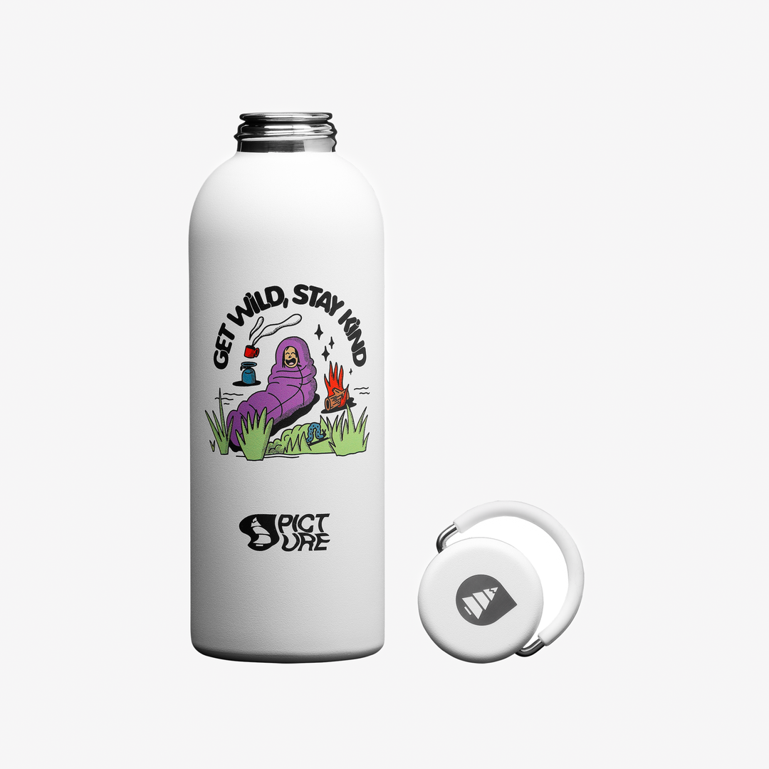 Picture Hampton Bottle Brillant White – borraccia aperta con tappo