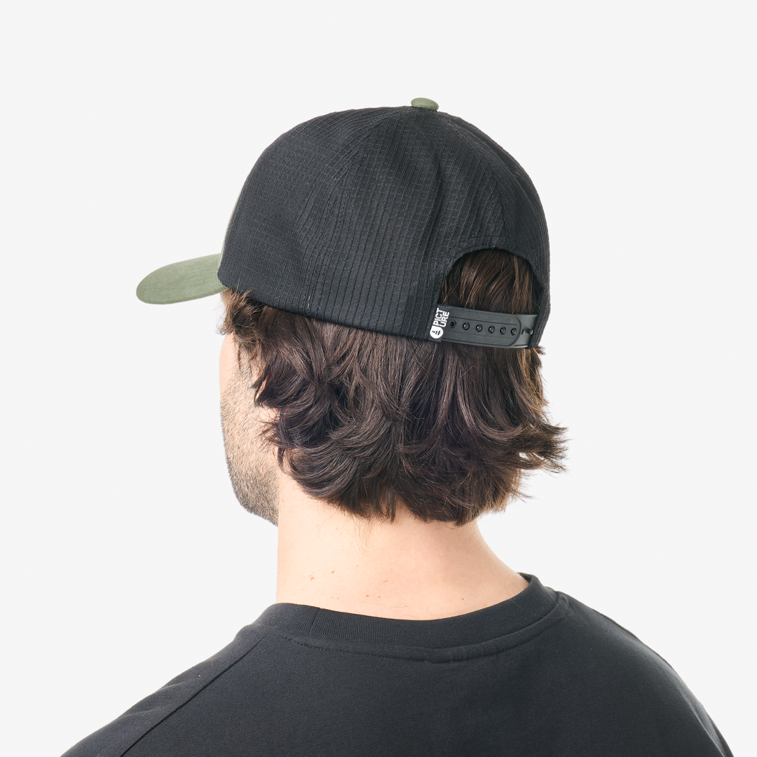 Picture Kuldo Trucker Cap Olivine – indossato, retro