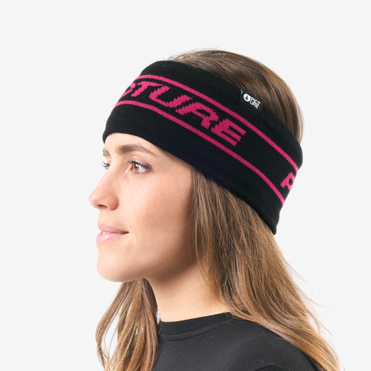 Picture Vitan Headband Black, indossato laterale