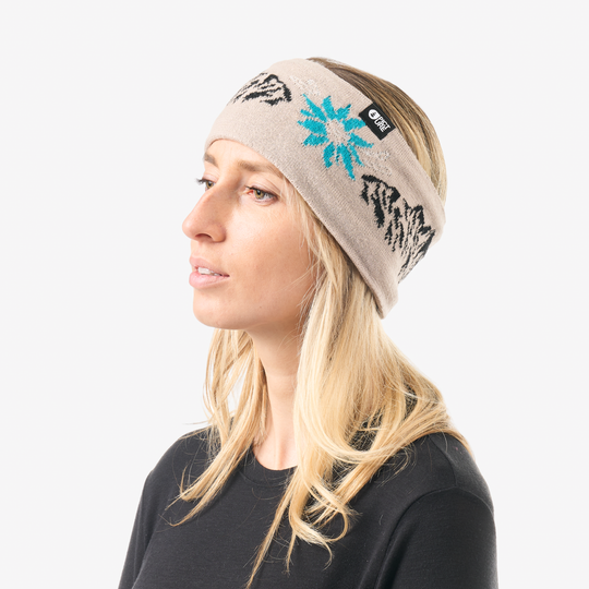 Picture Vitan Headband Pure Cashmere, indossato laterale