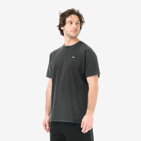 Picture Allin Tee Black Washed – fronte indossato