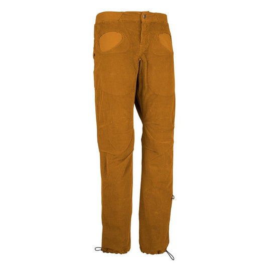 pantaloni RONDO VS2 in velluto cotone biologico con ricami e vita regolabile