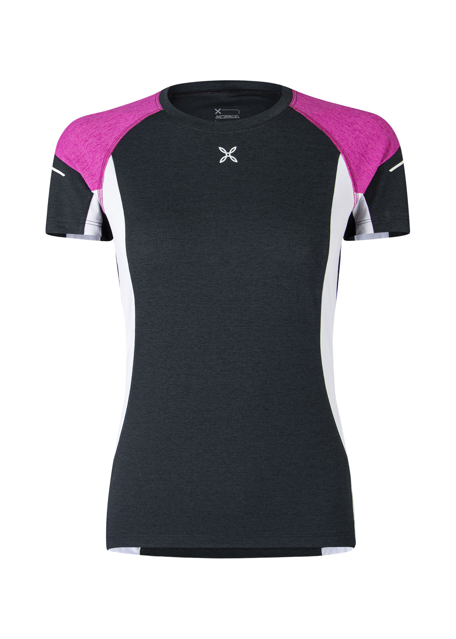 Run Energy T-Shirt Woman - Antracite/Intense Violet - Blogside