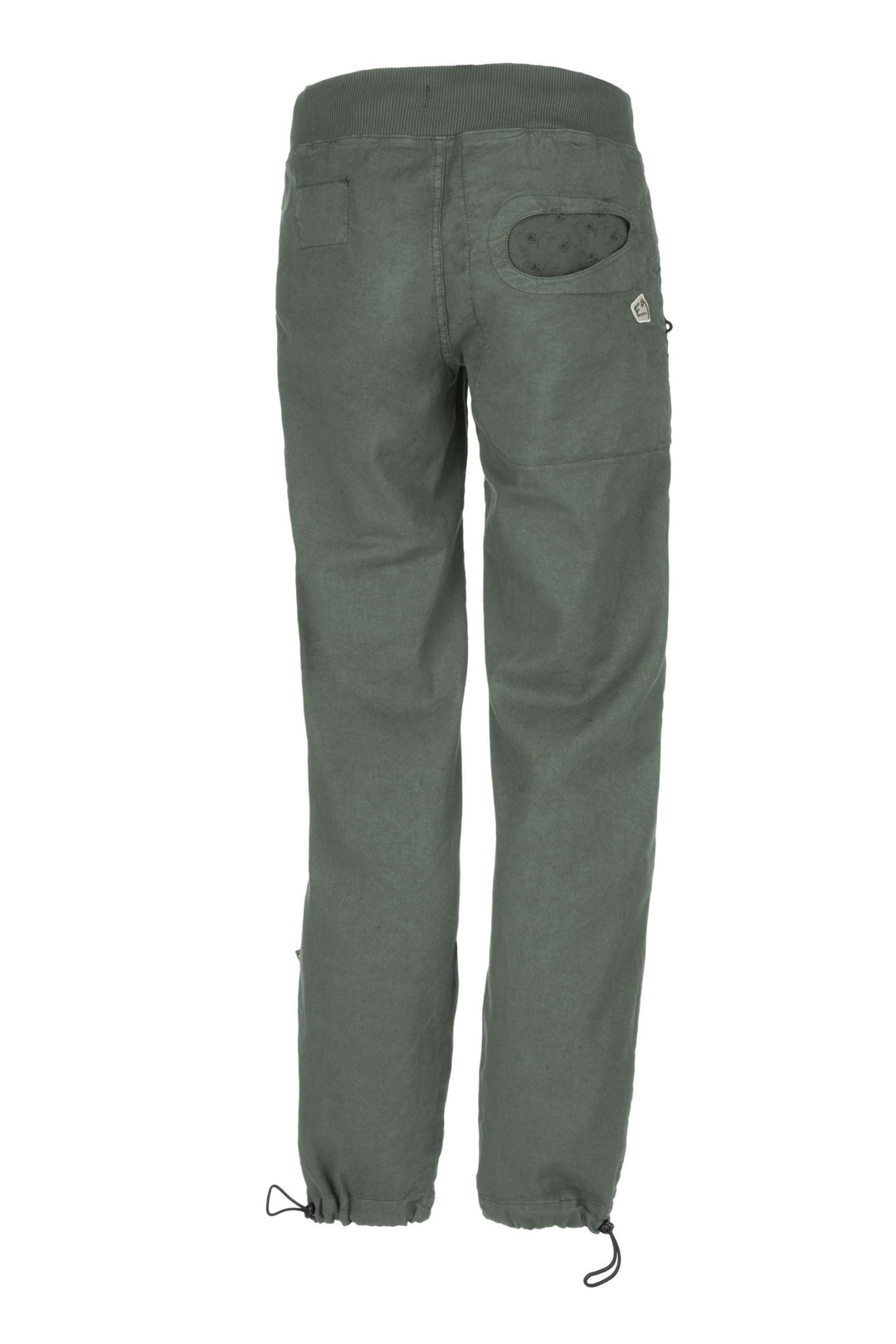 Onda Flax outdoor climbing pants in linen and organic cotton blend, with adjustable cuffs and waistband.