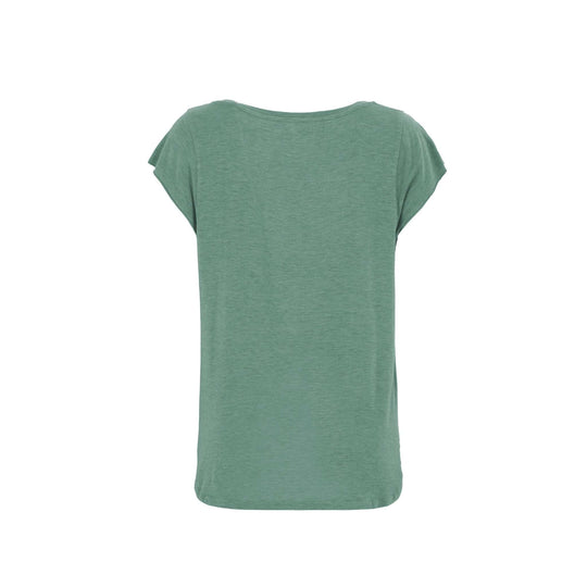 T-shirt Pimpi in green jersey with original front print, made in Italy.