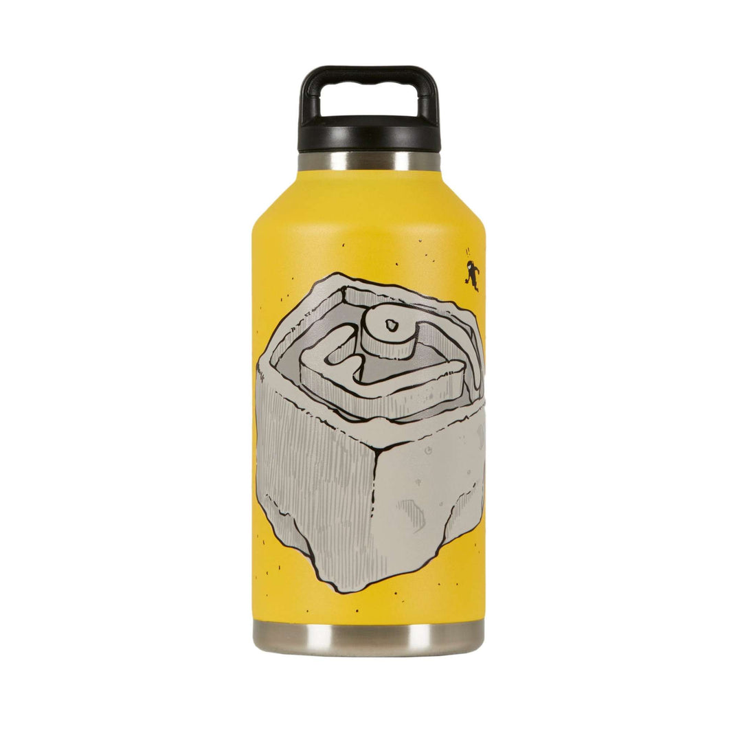 Boccione stainless steel thermal bottle with fun E9 design.