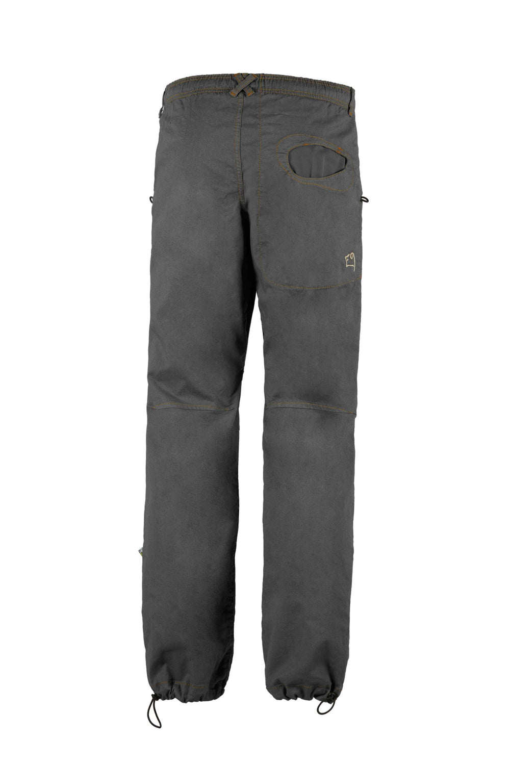 Urban climbing pants Rondo Flax2 in linen and organic cotton with adjustable waist and leg cuffs, made in Italy.