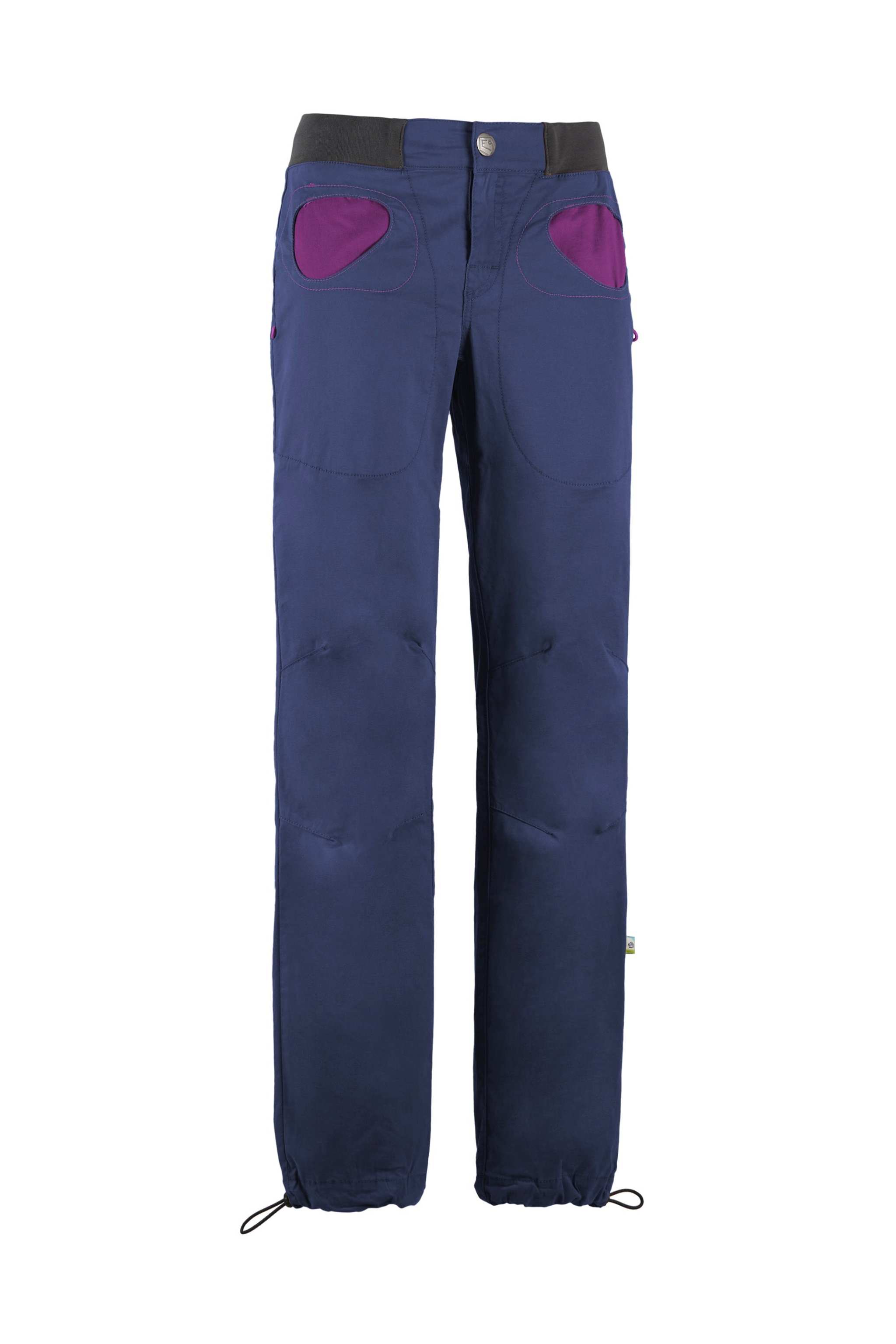 Onda Story elasticized organic cotton climbing pants with adjustable waist and slim fit for outdoor comfort