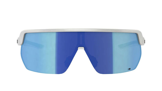 Salice 023, montatura bianca con lente RW Blu inclusa nella dotazione RWX, vista frontale