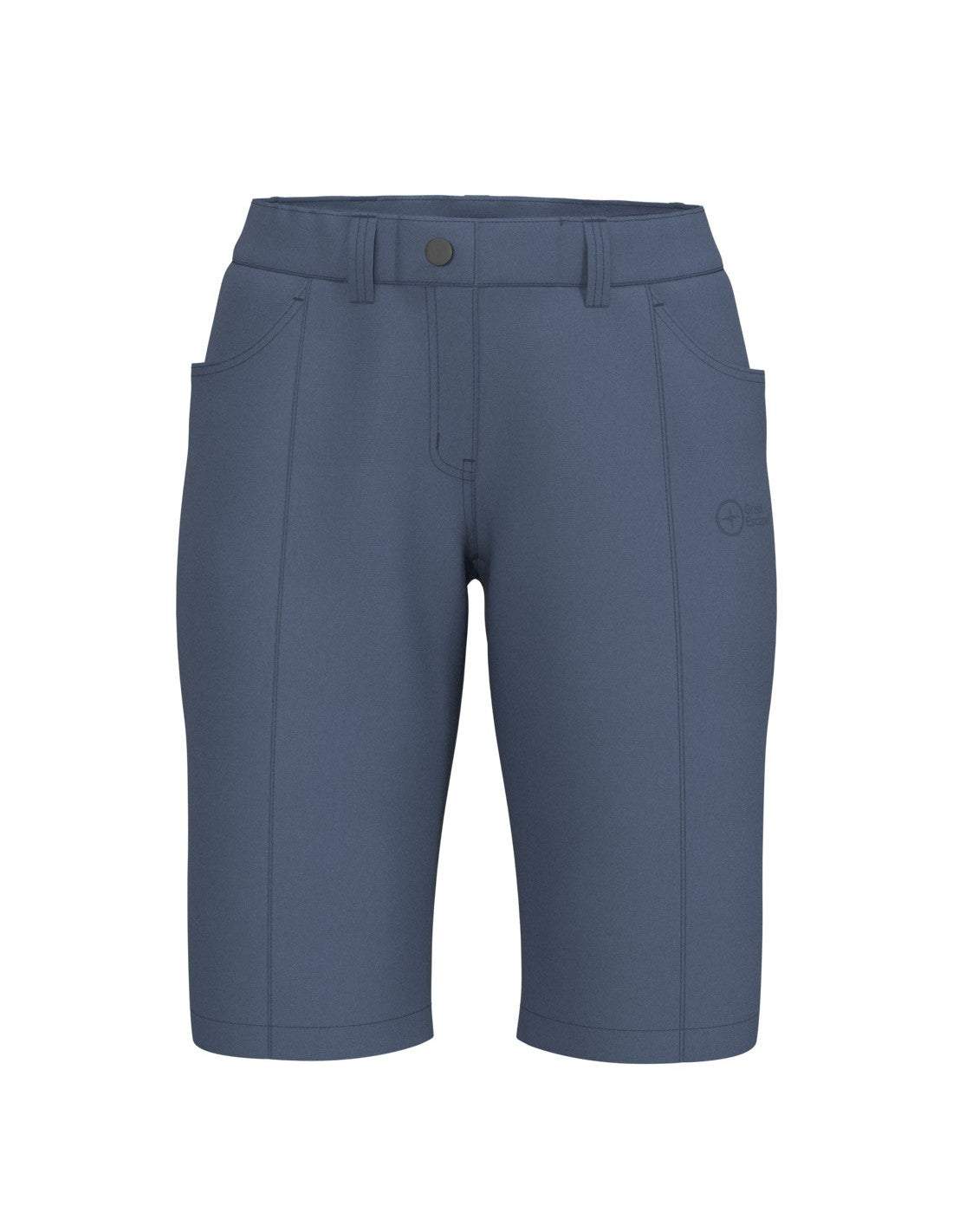 Pantaloncini SaSLong Lady al ginocchio per donna in True Navy, leggeri e traspiranti, ideali per trekking e attività outdoor.