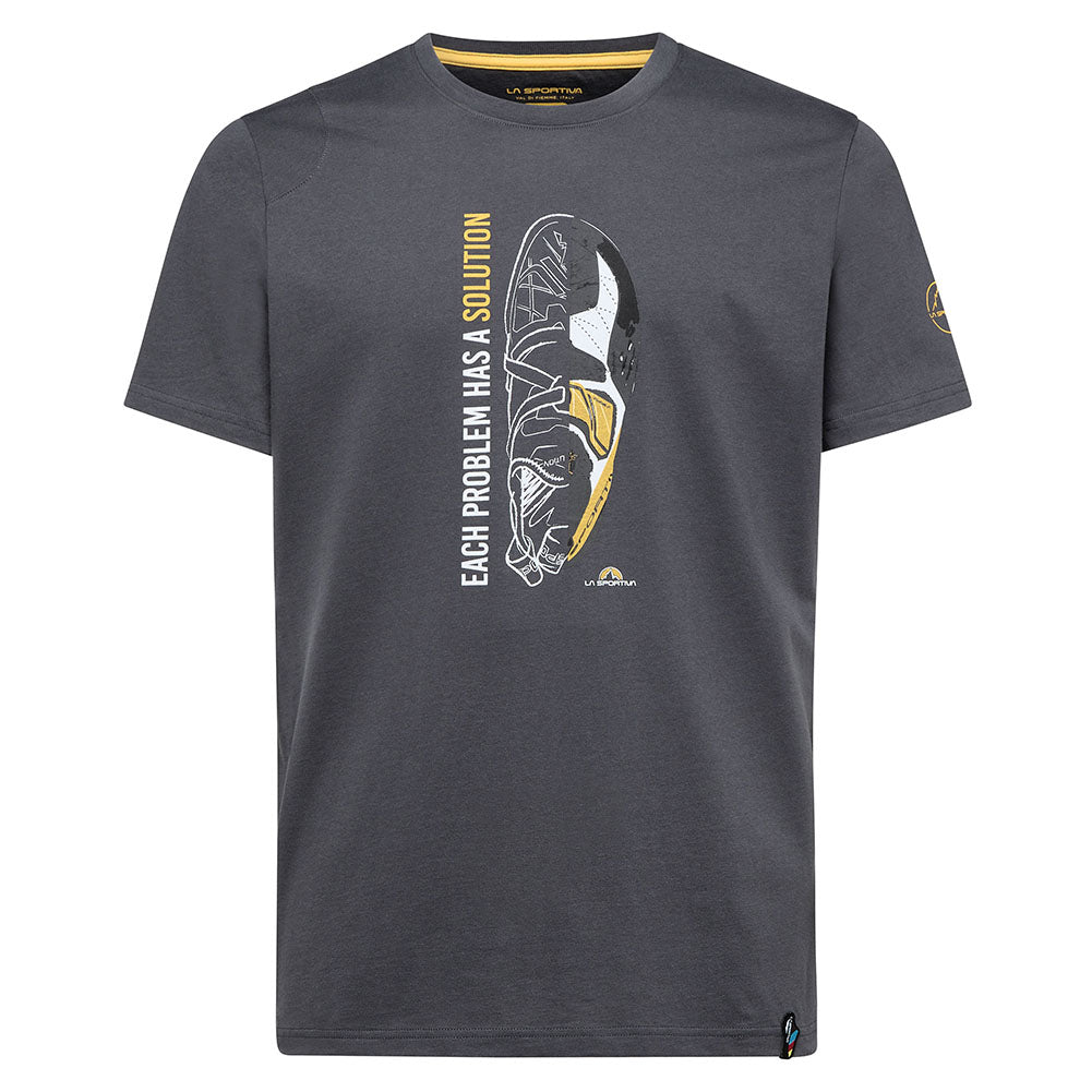Solution T-Shirt M - Carbon/Yellow - Blogside