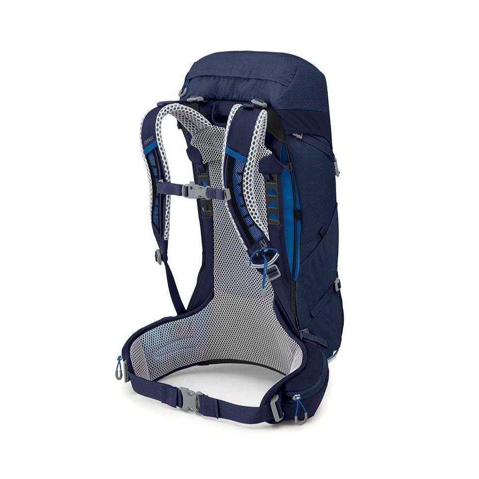 Stratos 26 backpack with AirSpeed suspension, lightweight, sustainable materials, ideal for day hikes.