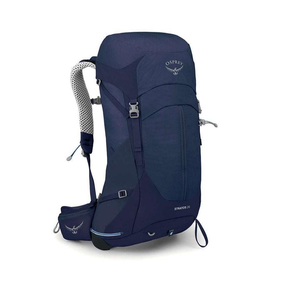 Stratos 26 backpack with AirSpeed suspension and sustainable materials.