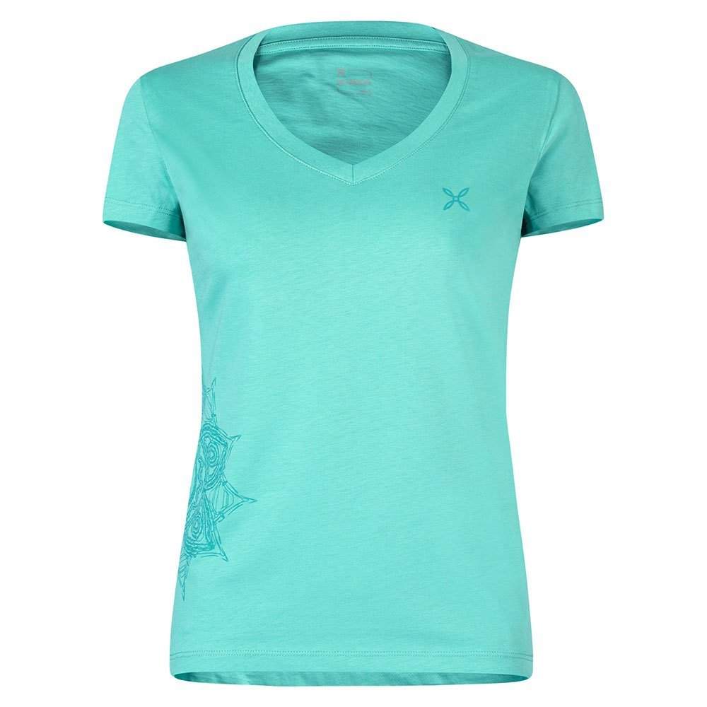 Woman’s cotton T-shirt for climbing and leisure, light and breathable.