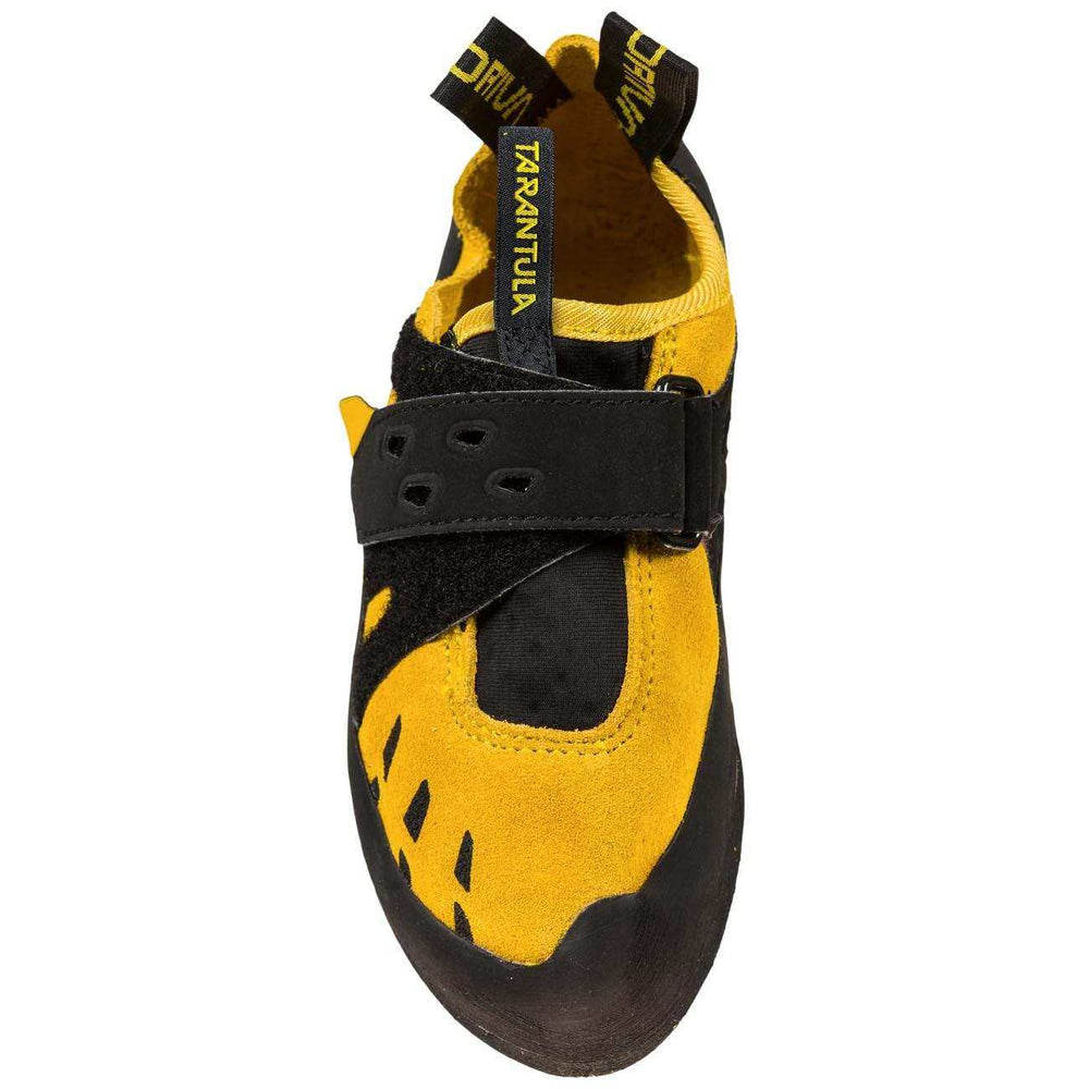 Tarantula JR junior climbing shoe with suede upper and Velcro strap for adolescent beginners