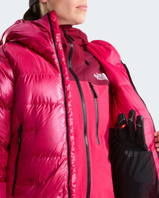 The North Face W Summit Pumori Down Parka - Lali Guran - internal mesh pocket detail