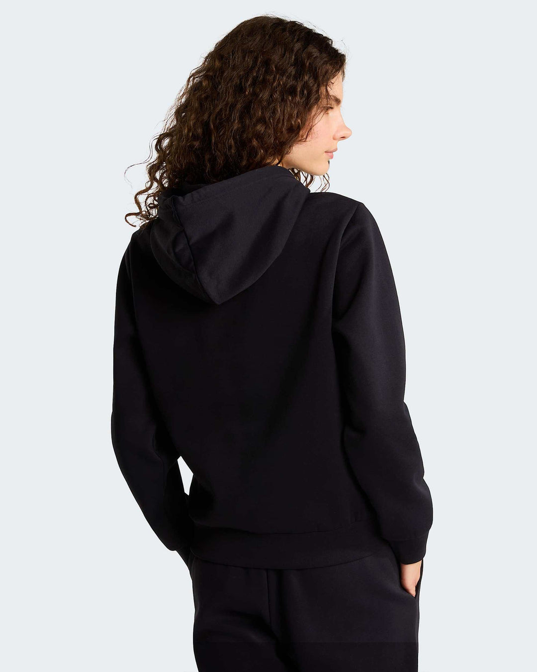 The North Face W Evolution Simple Dome Regular Hoodie - TNF Black - back on model