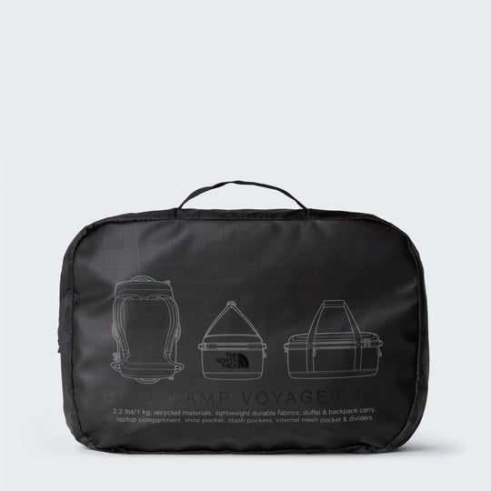 The North Face Base Camp Voyager Duffel 42L - TNF Black/Asphalt Grey - ALT5