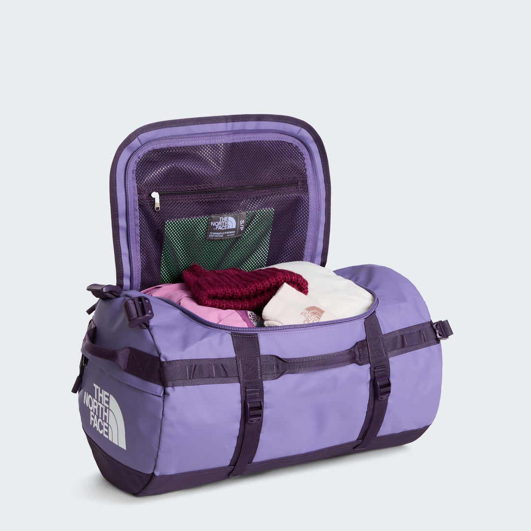 The North Face Base Camp Duffel - S / Grounded Plum/Endless D - open_interior