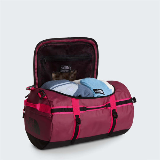 The North Face Base Camp Duffel - S / Burgundy Crush/Tnf Black - open_interior