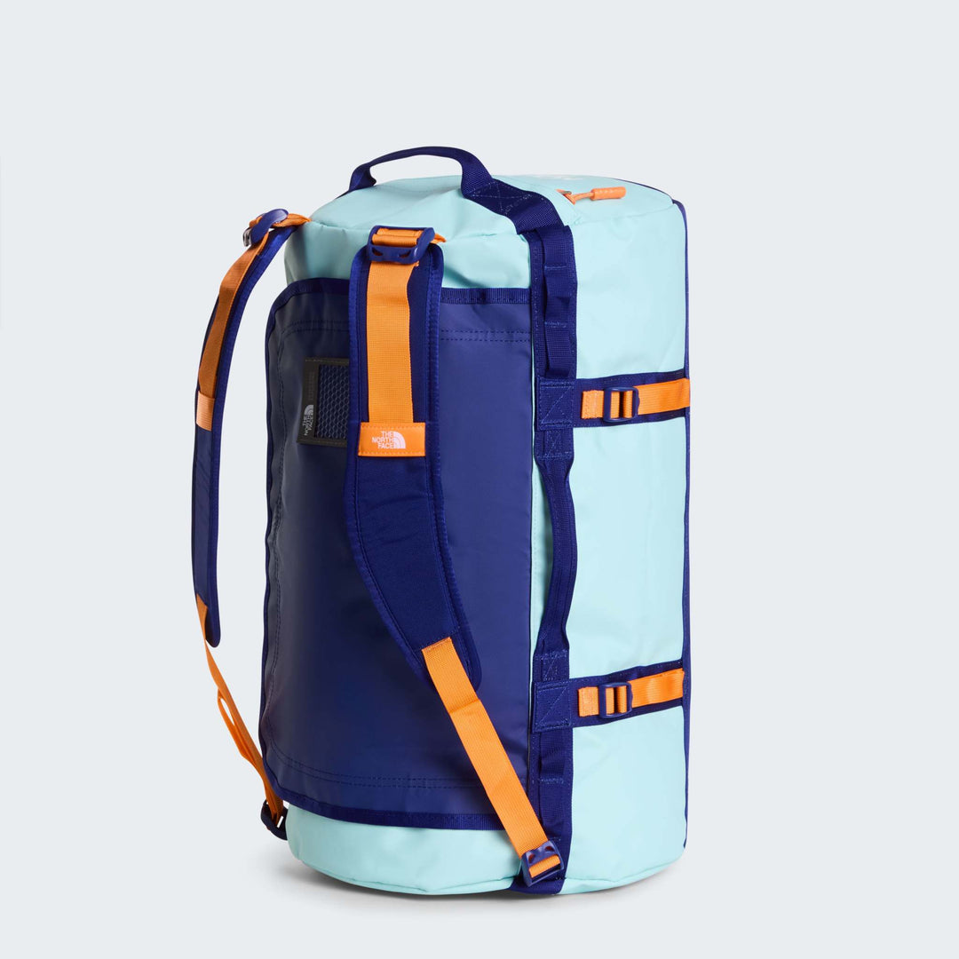 The North Face Base Camp Duffel - S / Canal Blue/Bold Blue/Pa - back_straps