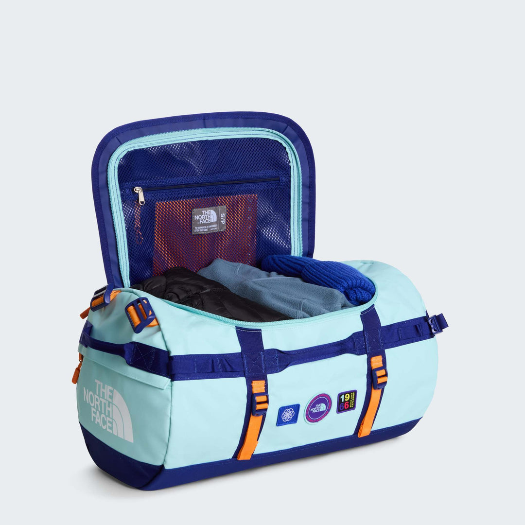 The North Face Base Camp Duffel - S / Canal Blue/Bold Blue/Pa - open_interior