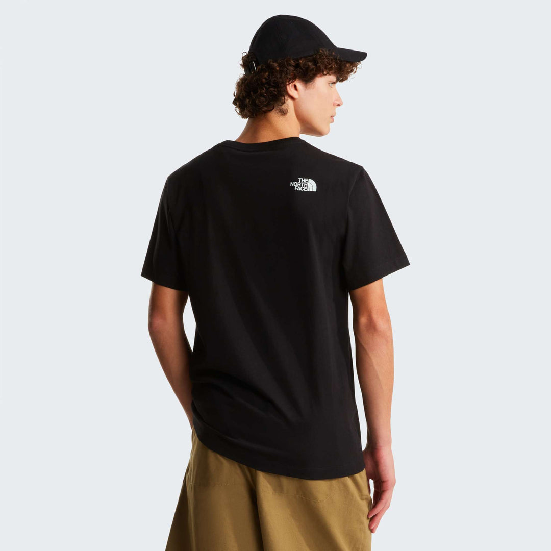 The North Face M Mountain Line Regular Short Sleeve Tee - Tnf Black - model_back