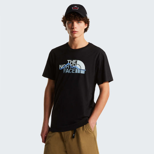 The North Face M Mountain Line Regular Short Sleeve Tee - Tnf Black - model_front