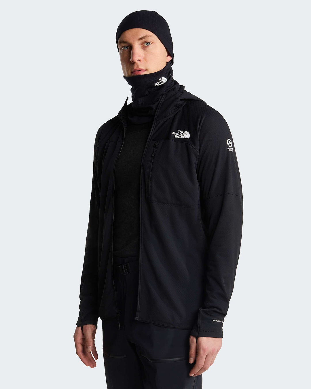 The North Face M Summit Futurefleece Full Zip Hoodie - TNF Black - ALT4