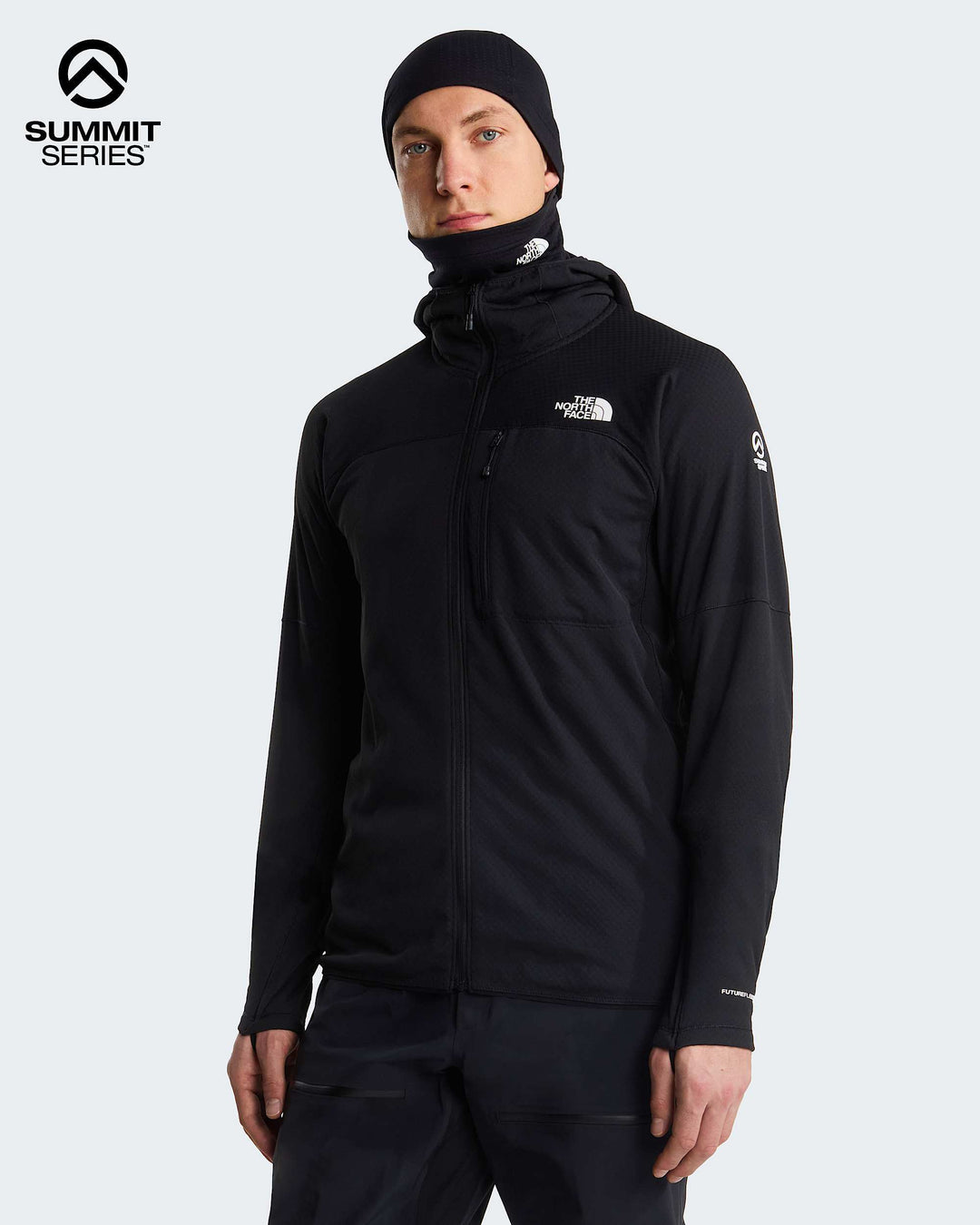The North Face M Summit Futurefleece Full Zip Hoodie - TNF Black - HERO