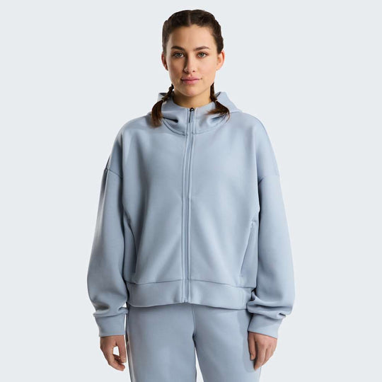 The North Face W Jaida Full Zip Hooded Jacket - Frost Grey - ALT4