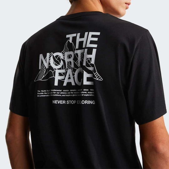 The North Face M Mountain Sketch Regular Short Sleeve - Tnf Black - ALT5